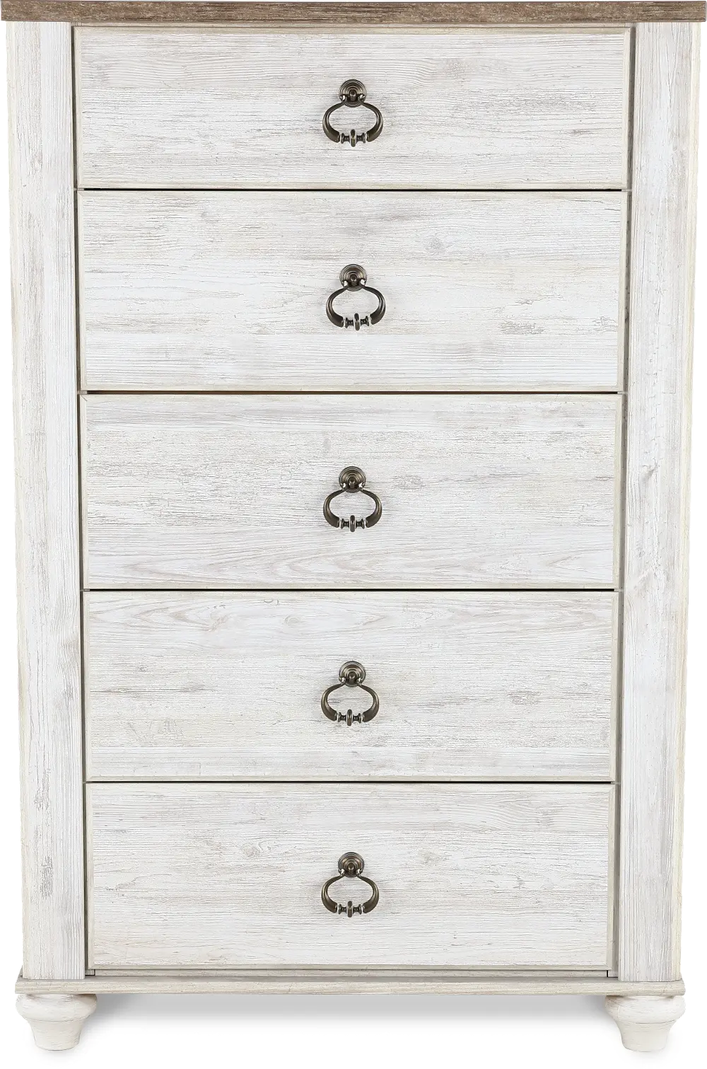 Millhaven Whitewash Chest of Drawers-1