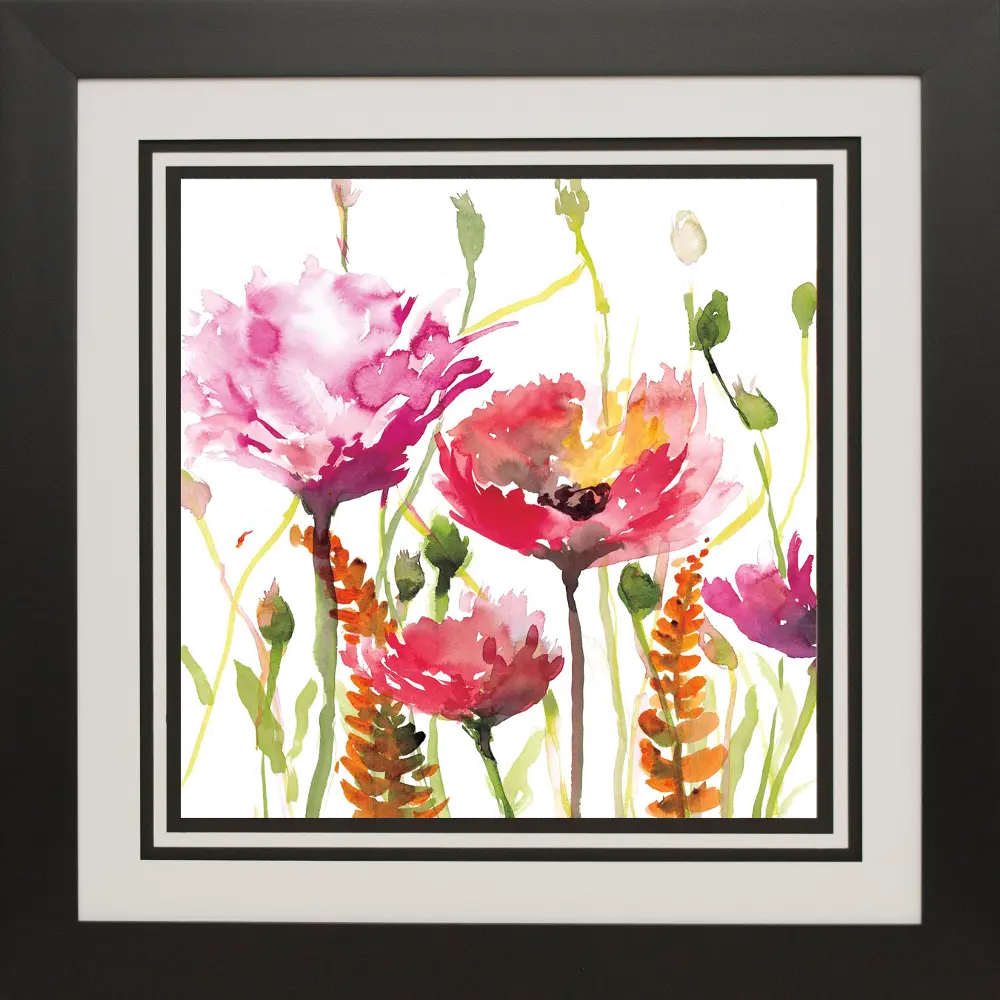 Blooms and Buds Framed Wall Art-1