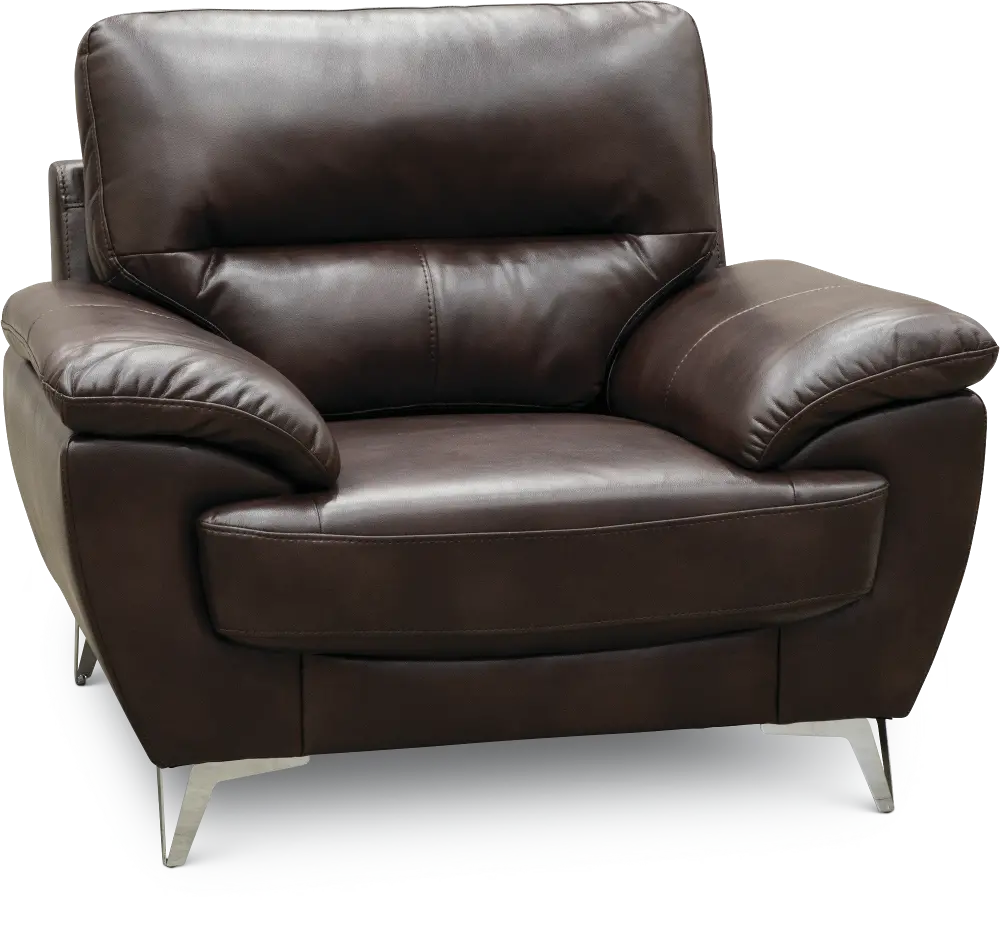 Contemporary Chocolate Brown Chair - Galactica-1
