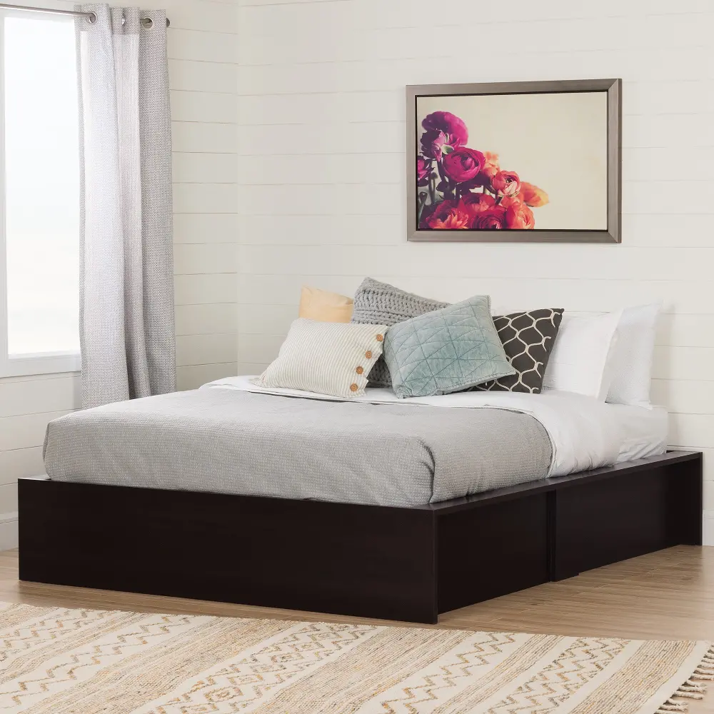 11252 Ottoman Queen storage bed (60 Inch) - Fusion -1