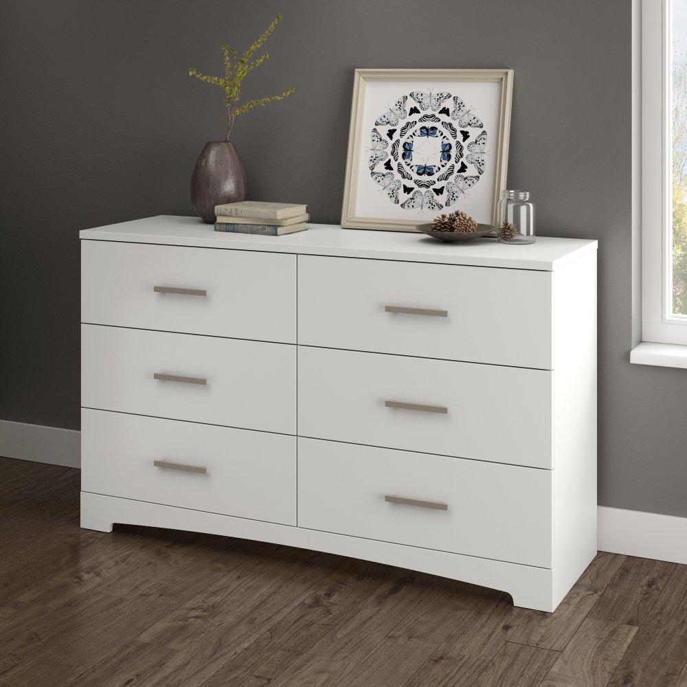 Gramercy Pure White 6-Drawer Double Dresser - South Shore