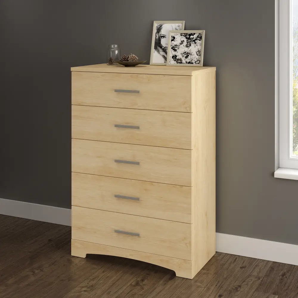 10454 Natural Maple 5-Drawer Chest of Drawers - Gramercy-1