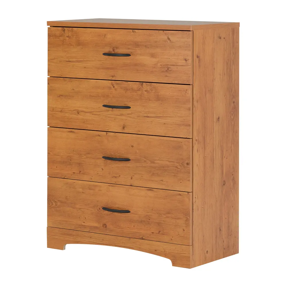 10692 Country Pine 4-Drawer Chest - Step One-1