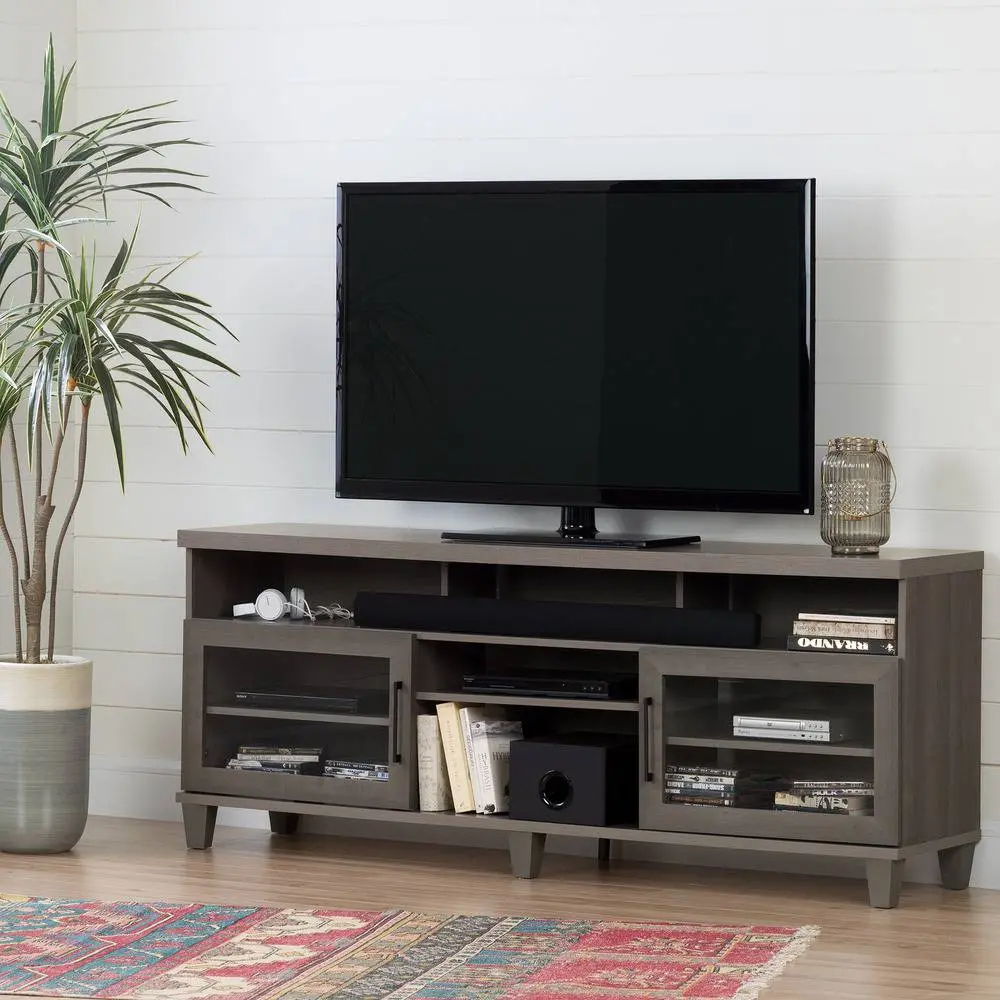 10562 Gray Maple TV Stand up to 70 Inch - Adrian-1