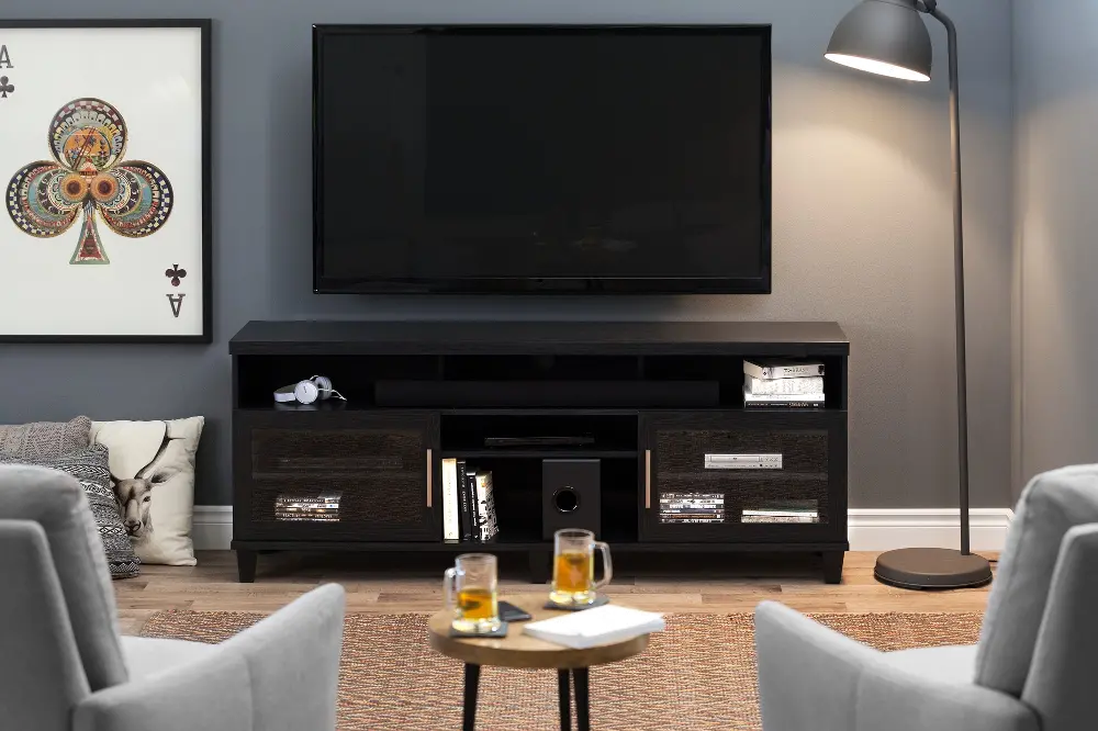10563 Black Oak TV Stand up to 70 Inch - Adrian-1
