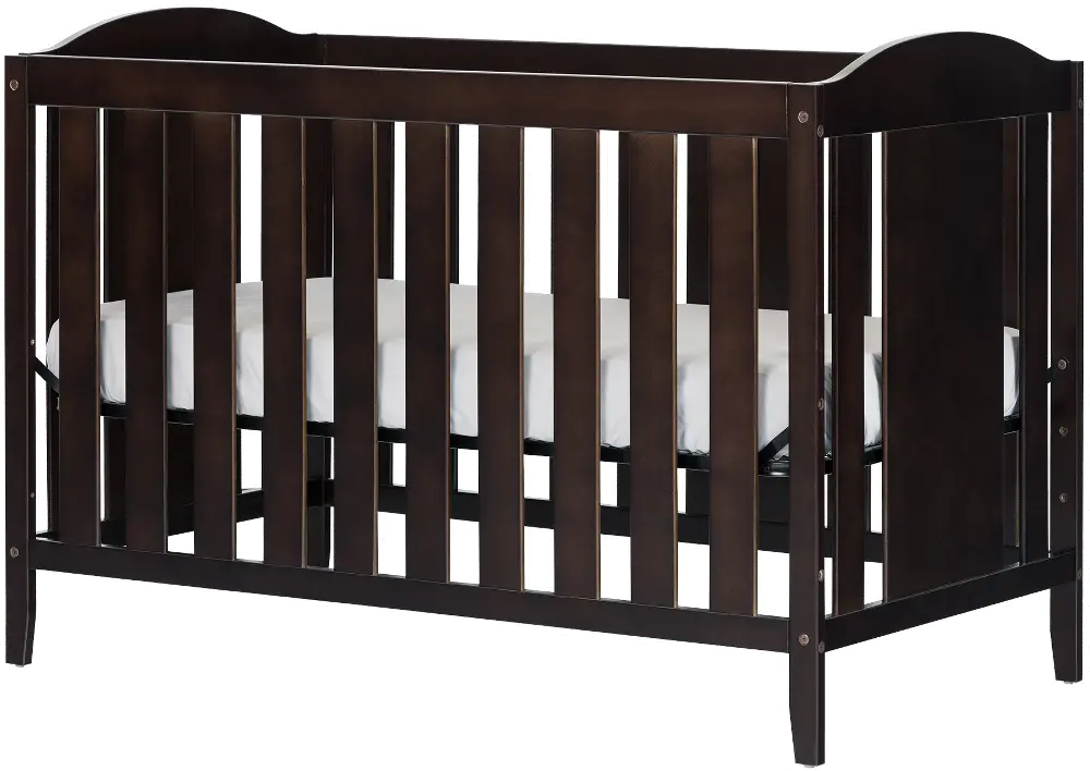 3559350 Angel Espresso 2-in-1 Crib with Toddler Rail-1