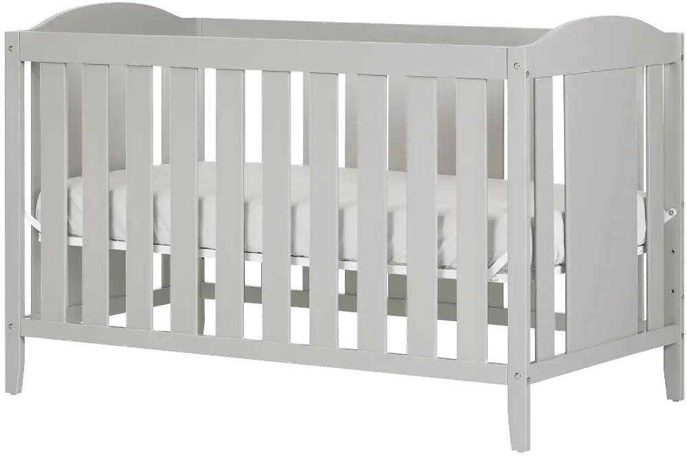 10590 Angel Gray 2-in-1 Crib with Toddler Rail-1
