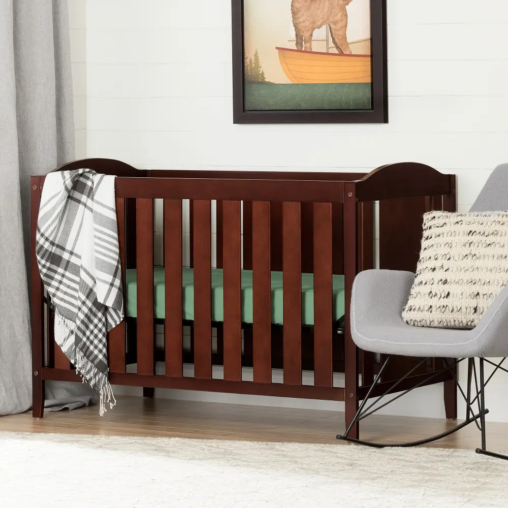 10723 Royal Cherry Crib with Toddler Rail - Fundy Tide-1