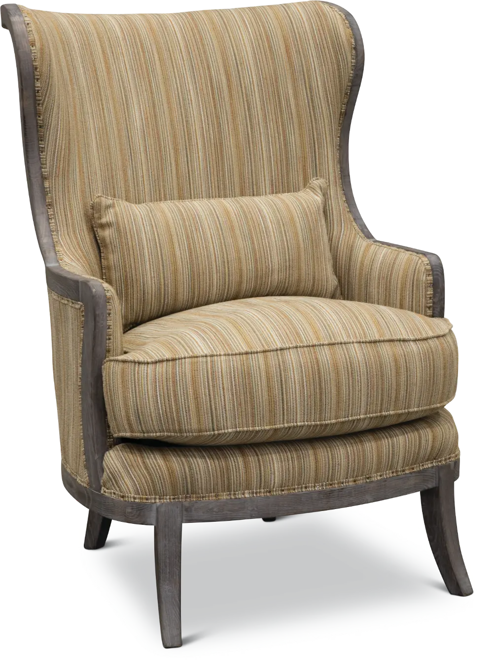 Traditional Pottery Tan Accent Chair - Alston-1
