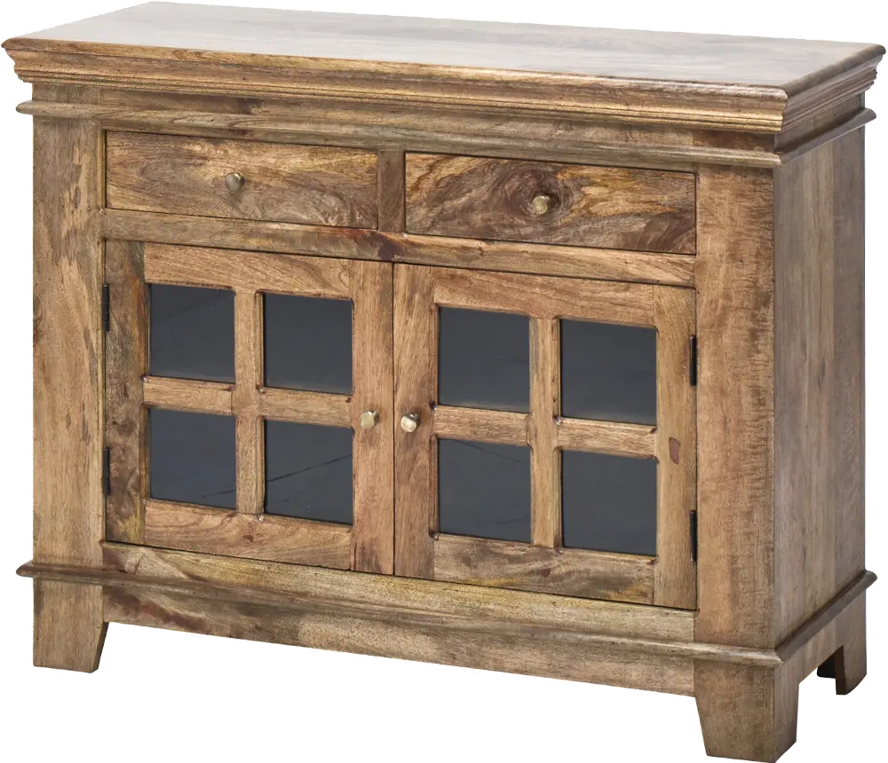 Natural Wood Display Cabinet - Kepler Collection-1