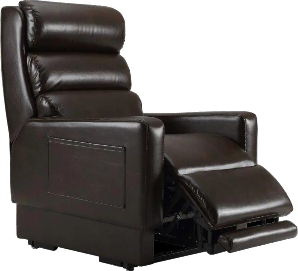 N/A Saddle Brown Mobility Reclining Lift Chair - Retract-Arm-1