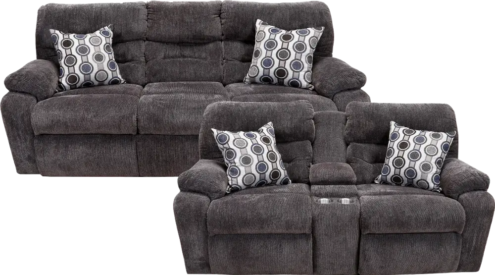 Chocolate Brown Power Reclining Living Room Set - Tribute-1