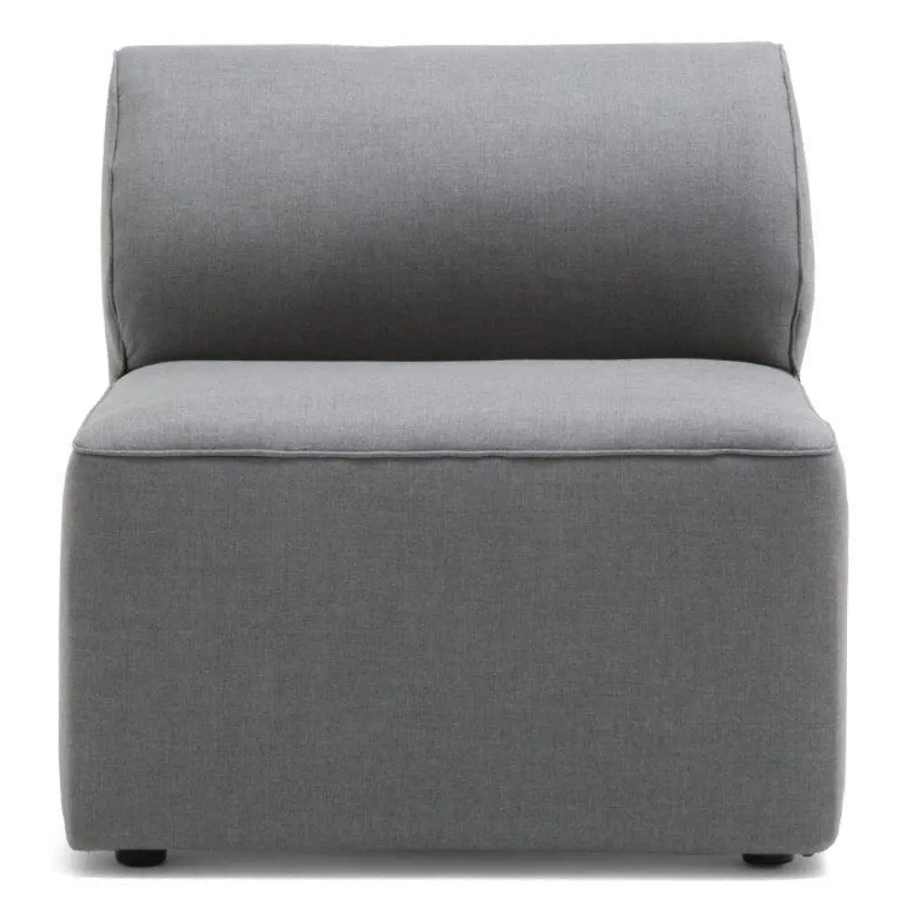 1500962/PATIOCHAIR Dark Gray Armless Modular Patio Chair - Big Joe Lux-1