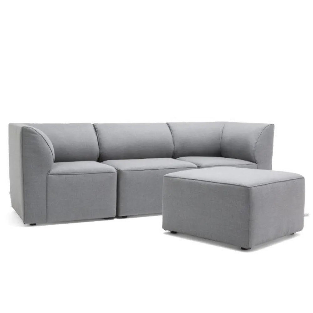 1620962/OUTDOOR4PC 4 Piece Dark Gray Patio Sectional and Ottoman - Big Joe Lux-1