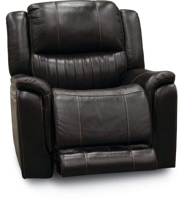 Browse Leather Recliners And Lazy Boy Rc Willey Chocolate Brown Leather Match Recliner Hearst