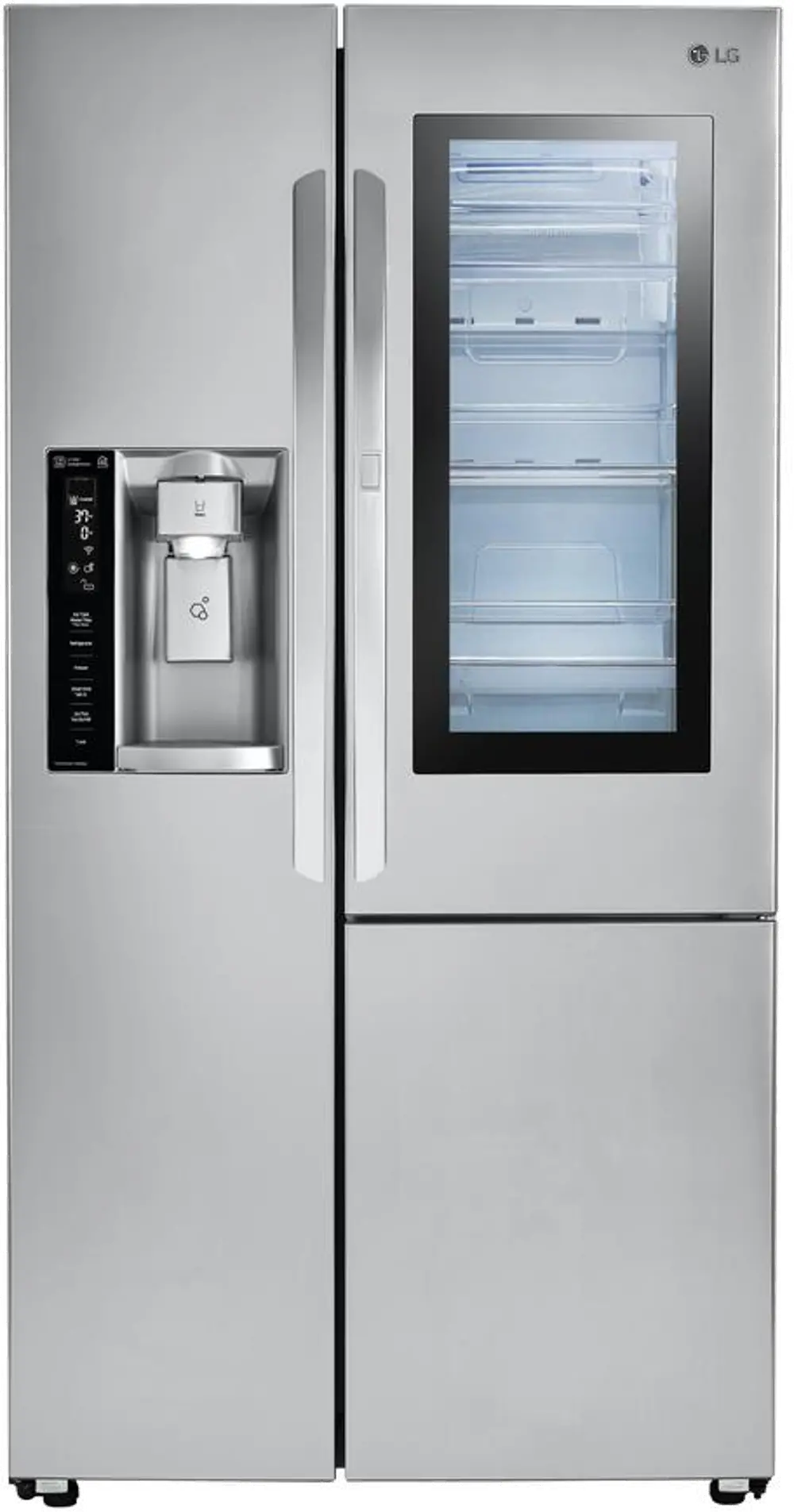 LSXS26396S LG Side by Side Door-in-Door Smart Refrigerator - 26.1 cu. ft., 36 Inch Stainless Steel-1