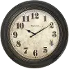 Chestnut Brown 24 Inch Round Wall Clock