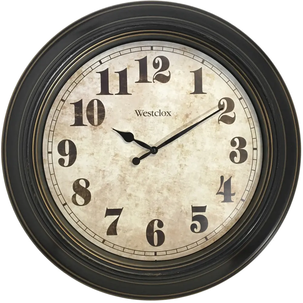 Chestnut Brown 24 Inch Round Wall Clock-1