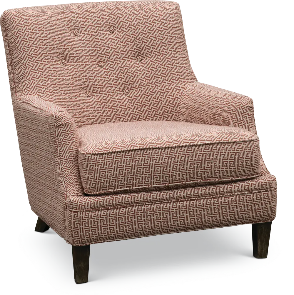 Maxwell Coral Accent Chair - Fredrick-1