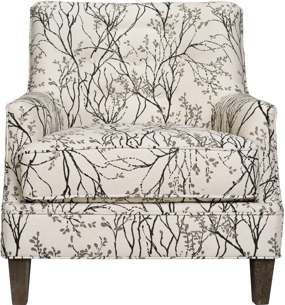 Myla Ebony Cream and Black Accent Chair - Fredrick-1