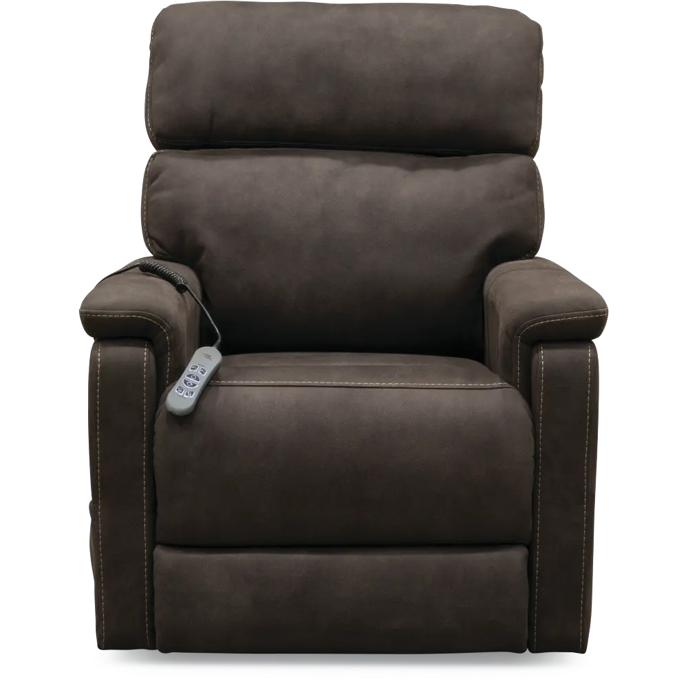 Stonewash Dark Brown Reclining Lift Chair-1