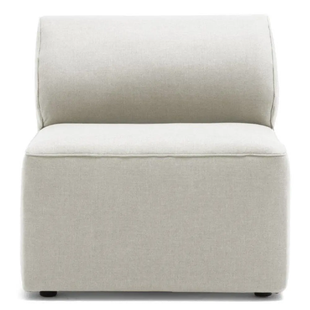 1500961/OUTDOORCHAIR Gray Armless Modular Patio Chair - Big Joe Lux-1