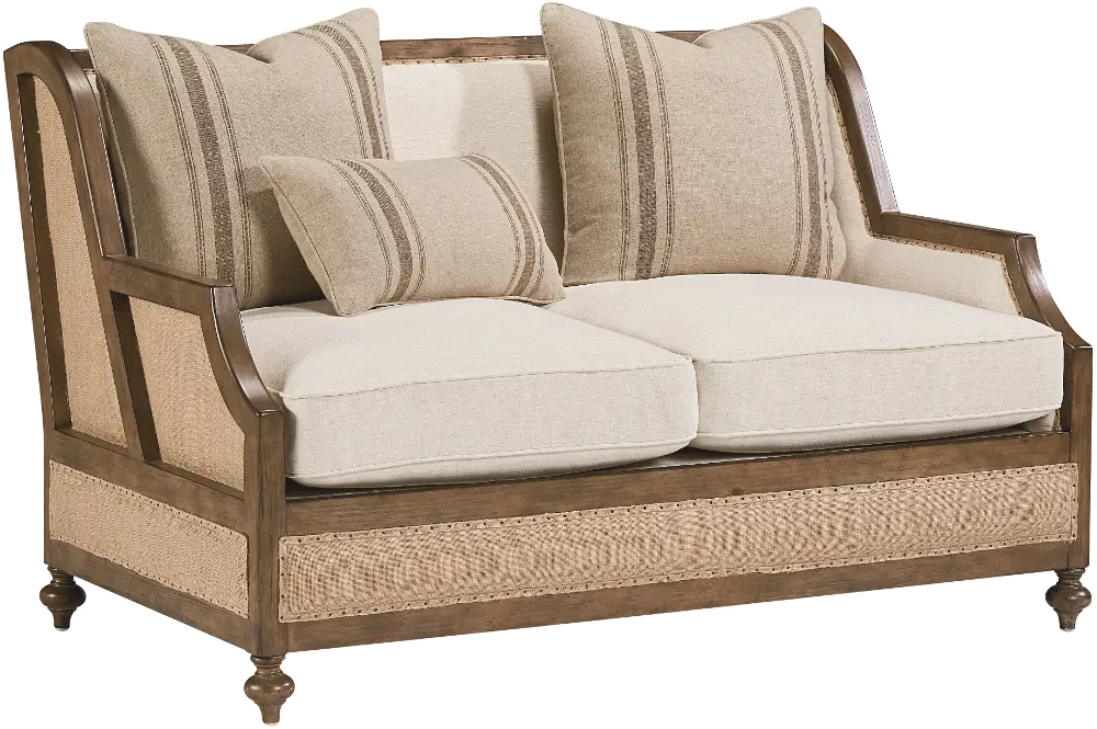 Magnolia Home Furniture Linen & Burlap Loveseat - Foundation-1
