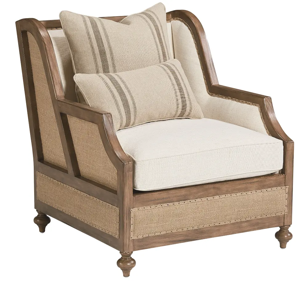Magnolia Home Furniture Linen & Burlap Chair - Foundation-1