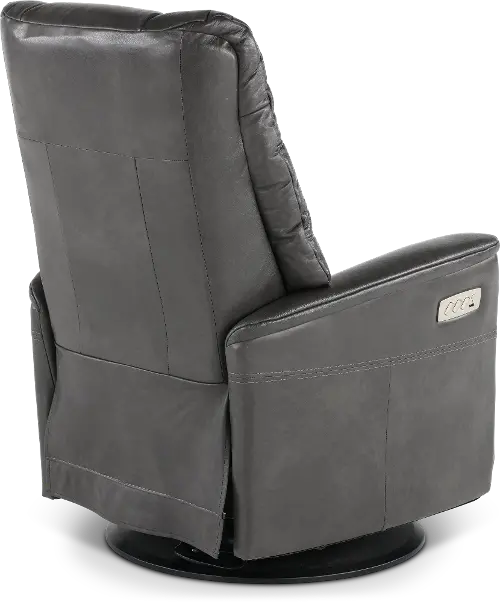 Unruh leather manual swivel glider online recliner