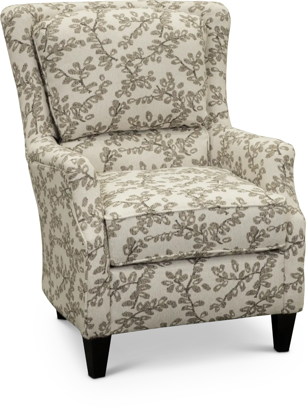 Loren Neutral French-Inspired Wing Accent Chair-1
