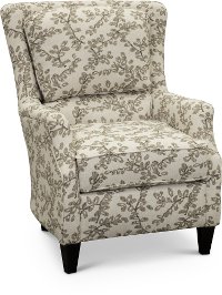 Neutral French-Inspired Wing Accent Chair - Loren | RC Willey Furniture ...