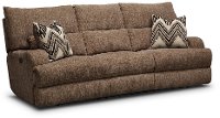 Brown Power Reclining Sofa Brindle