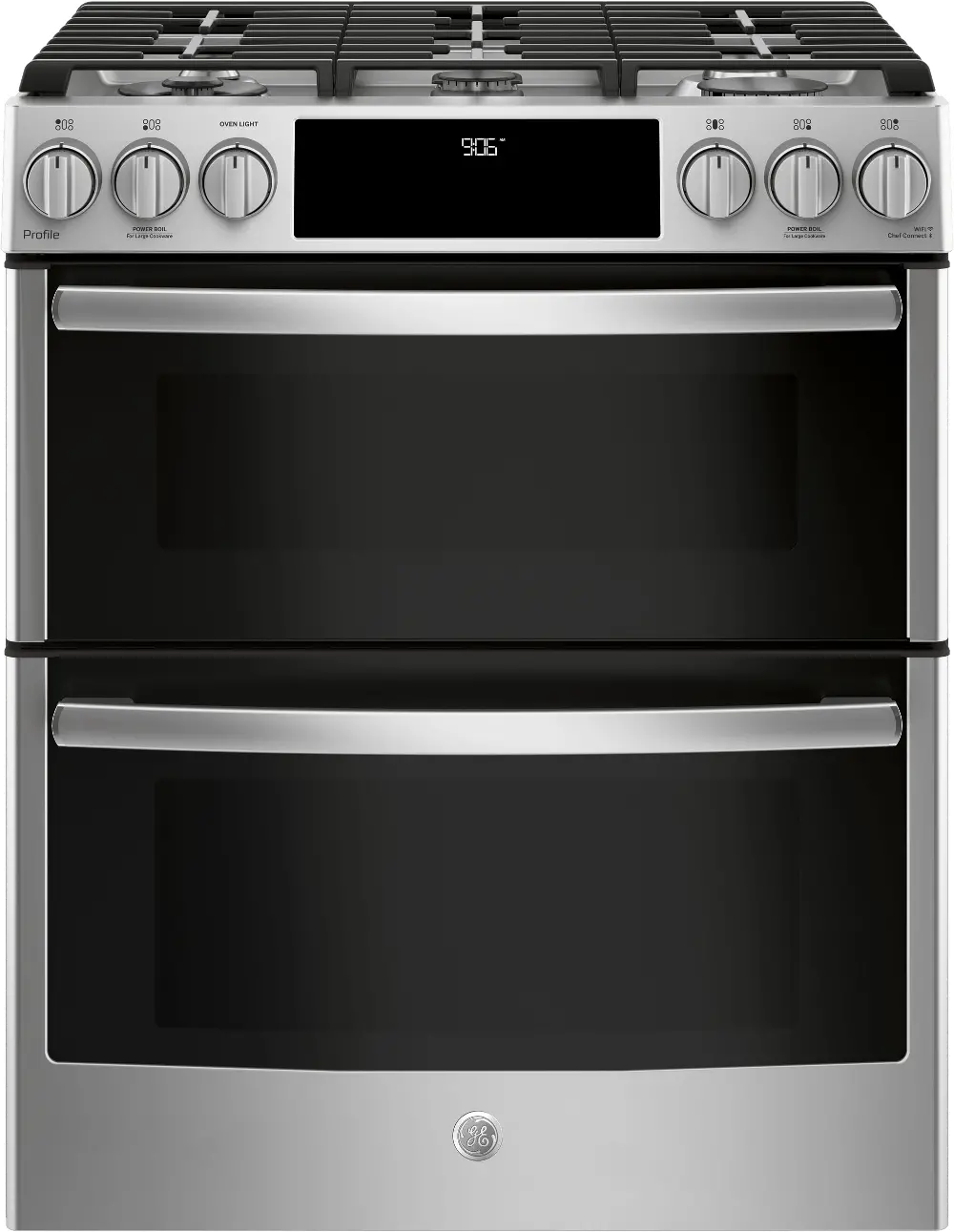PGS960SELSS GE Profile Double Oven Gas Range - 6.7 cu. ft. Stainless Steel-1