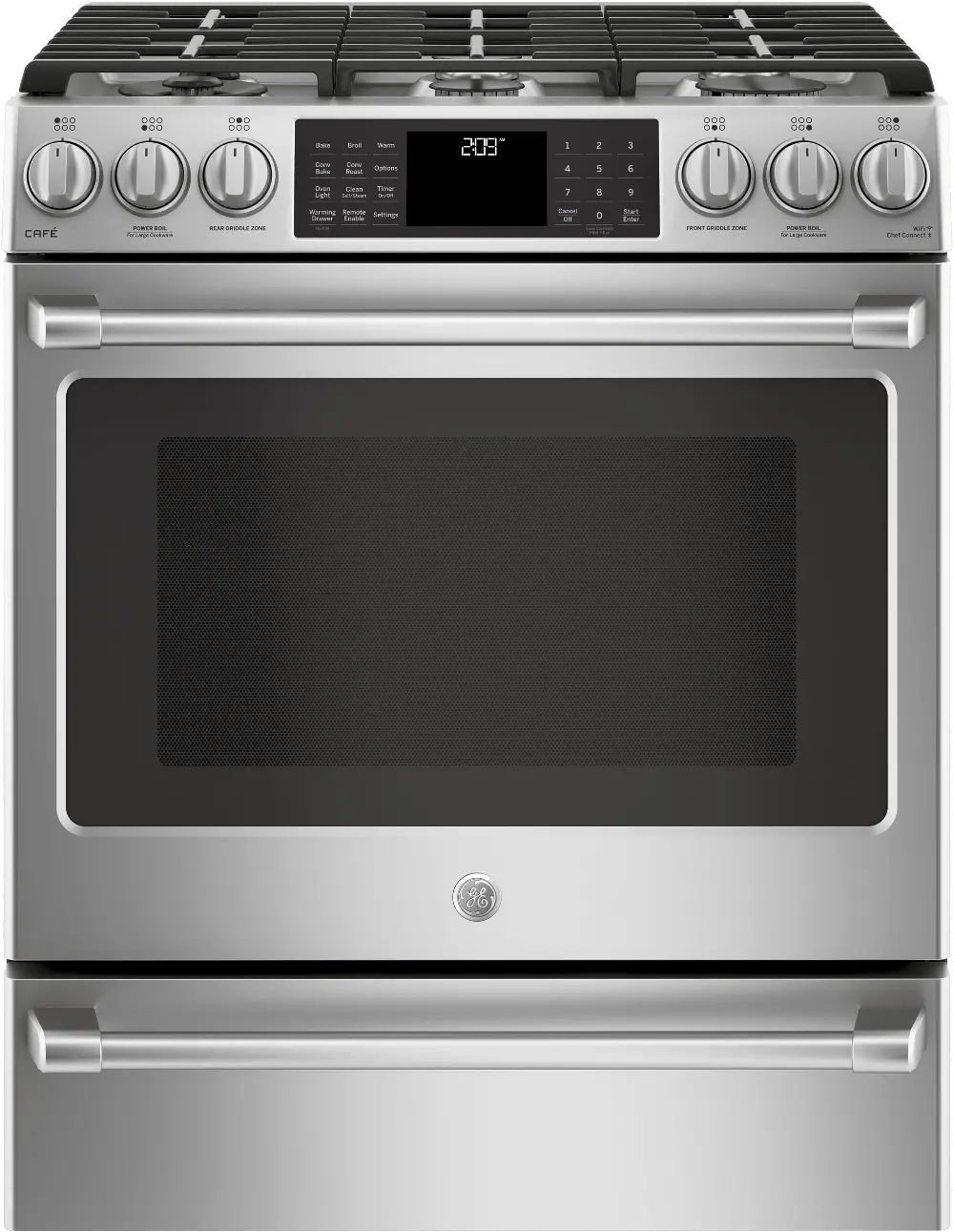 C2S986SELSS Cafe Dual-Fuel Range - 30 Inch Stainless Steel-1
