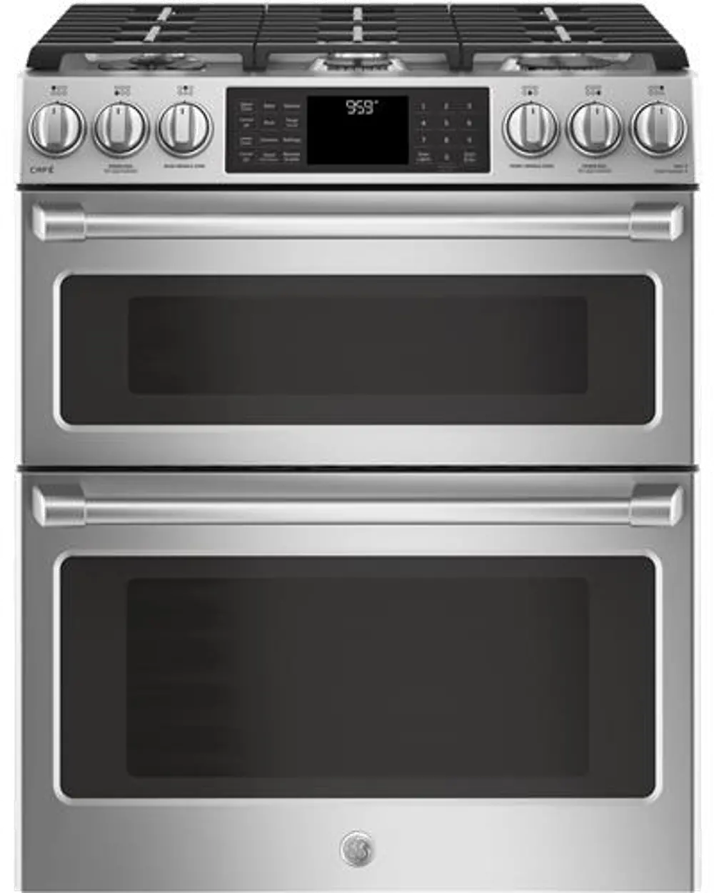 CGS995SELSS GE Cafe Double Oven Gas Range - 6.7 cu. ft. Stainless Steel-1