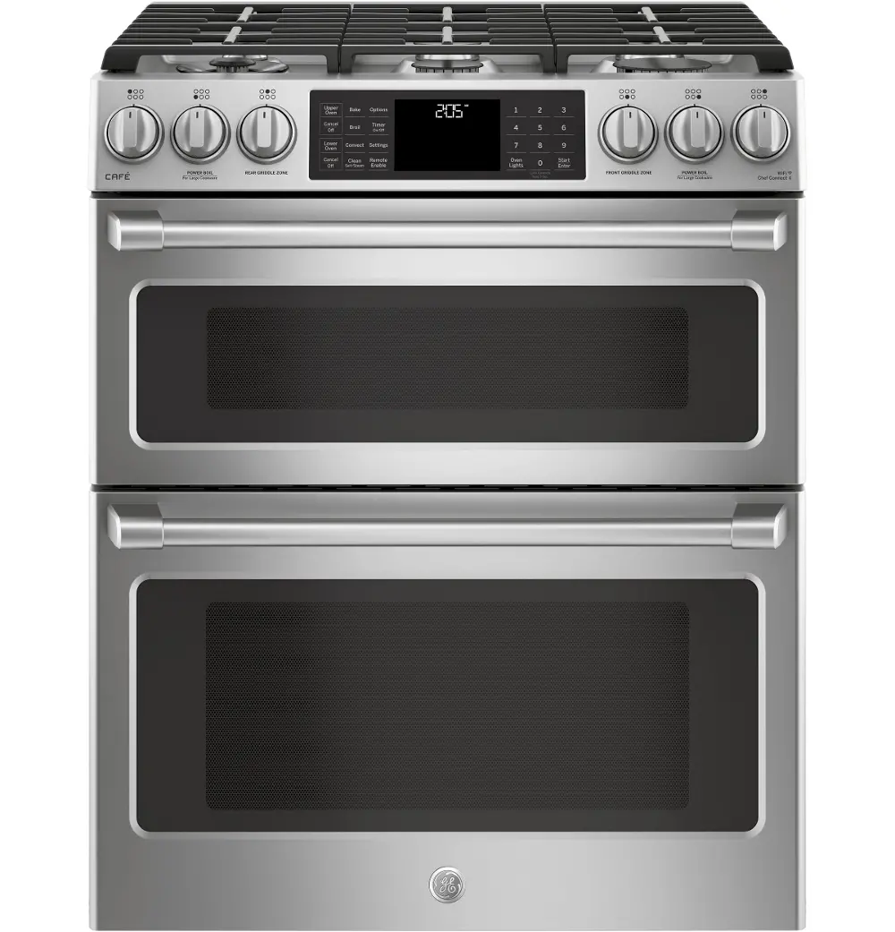 C2S995SELSS Cafe Dual-Fuel Double Oven Range - 6.7 cu. ft. Stainless Steel-1