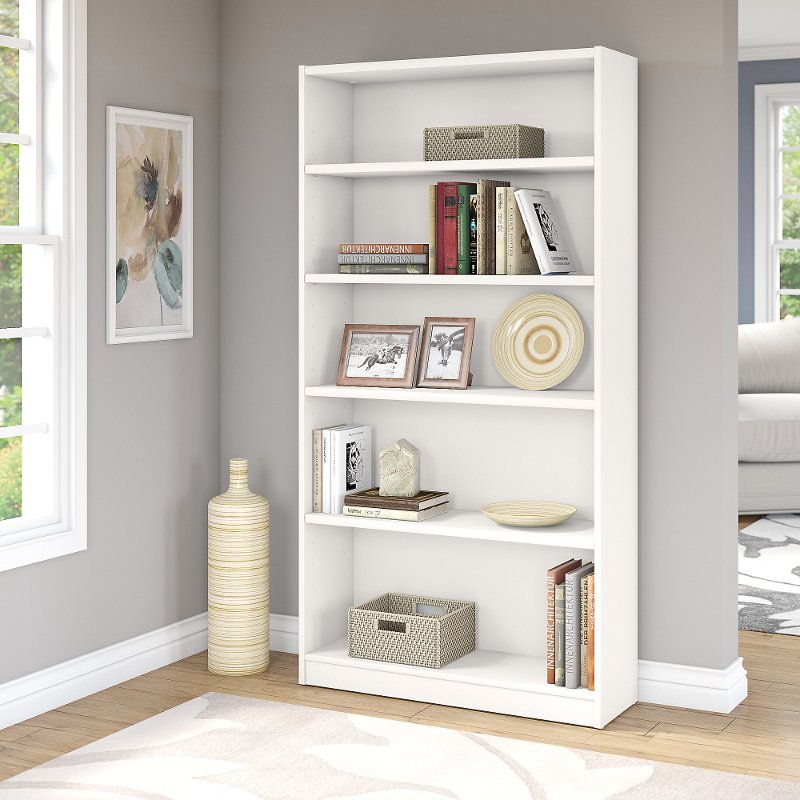 5 Shelf Bookcase Universal Rc Willey, Five Shelf Bookcase White