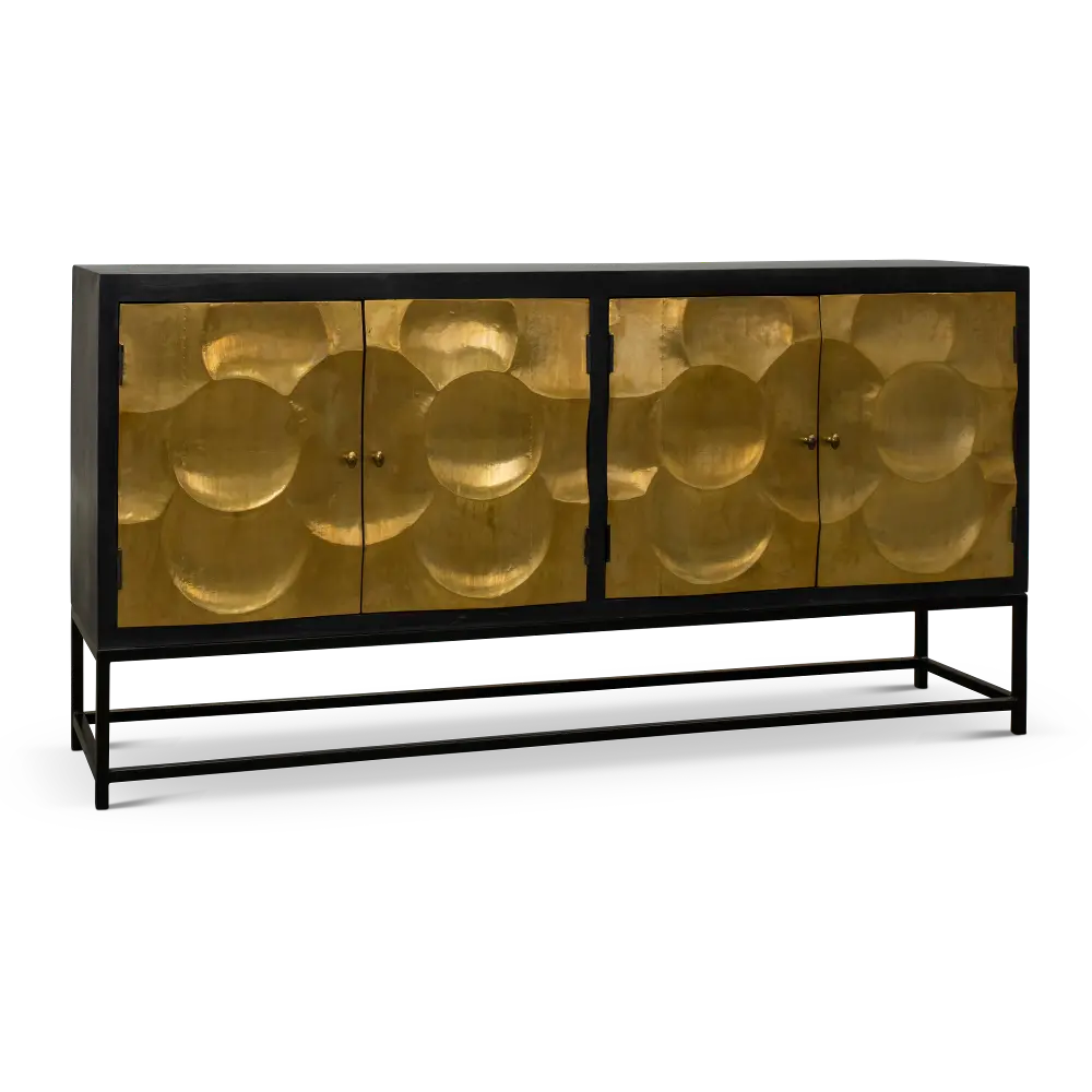 Capiz Black and Gold Dining Room Sideboard-1