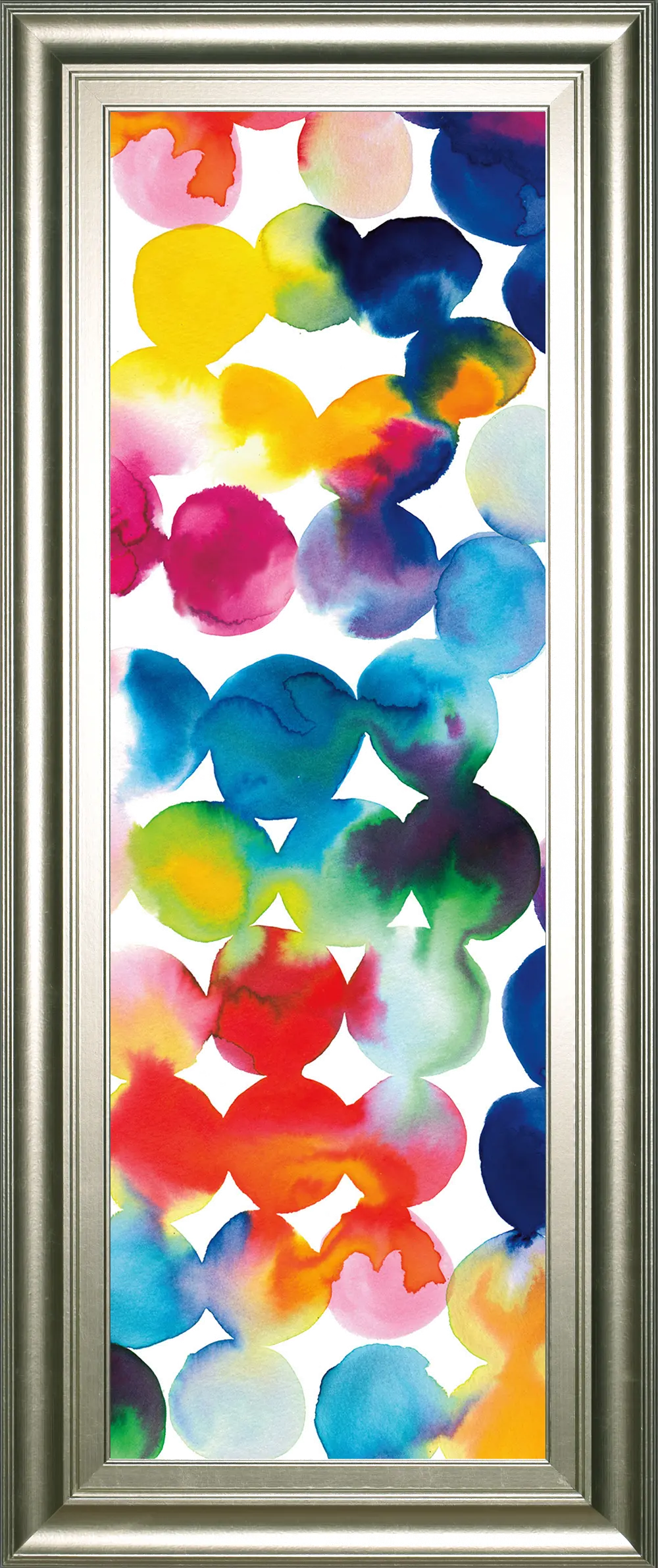 Bright Multi-Color Circles III Framed Wall Art-1