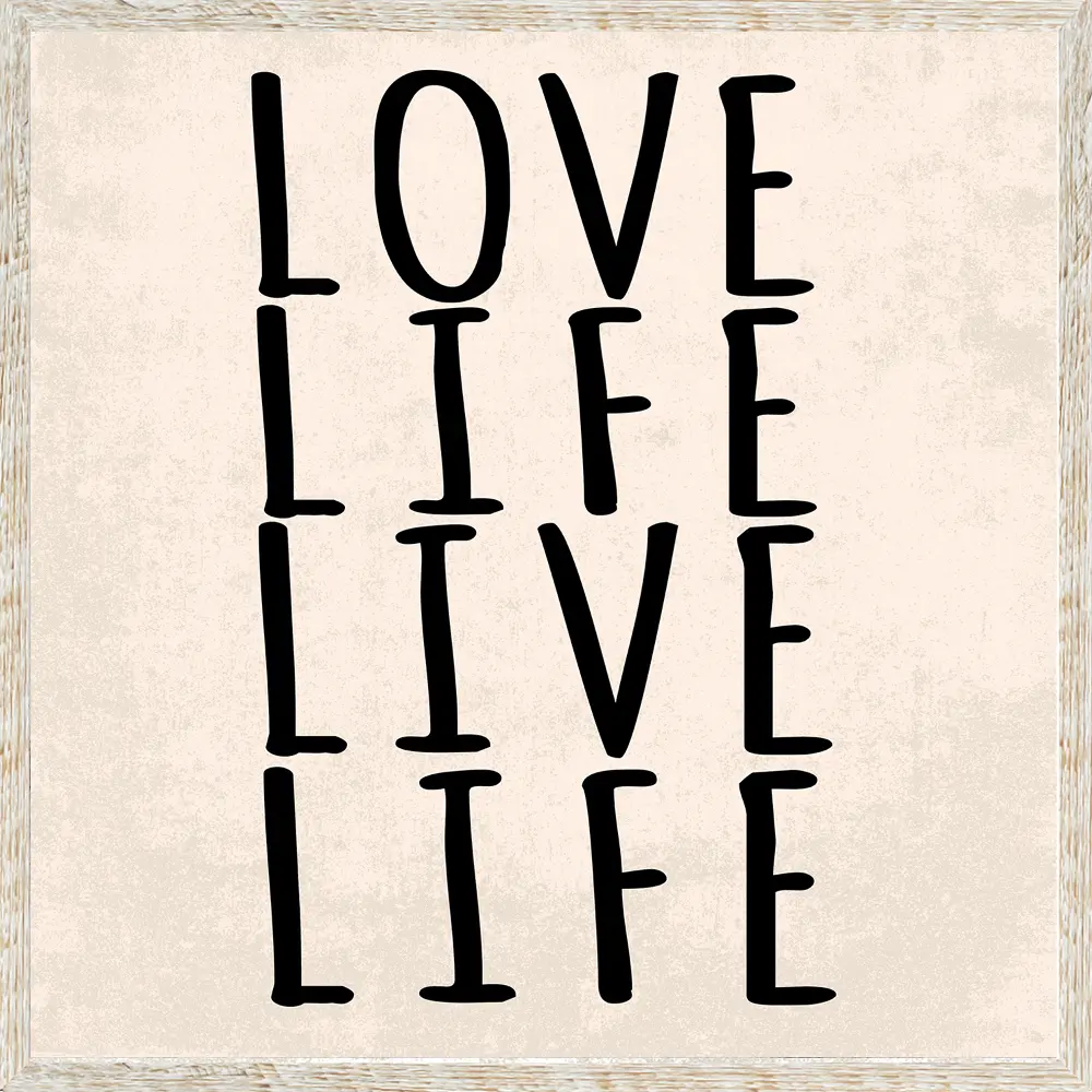 Love Life Live Life Framed Wall Decor-1