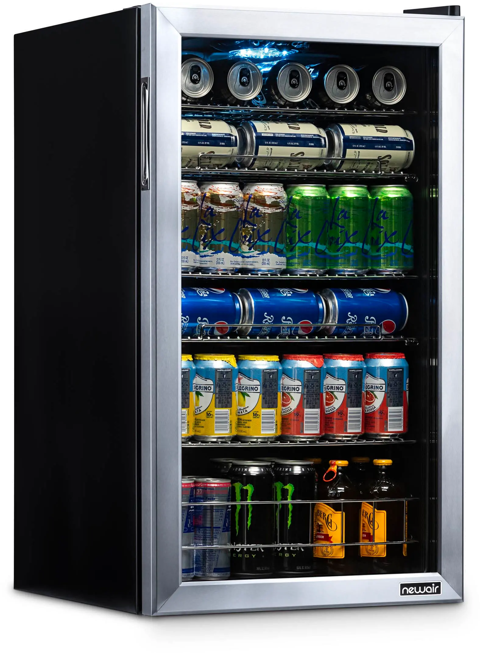 Photos - Fridge NewAir Stainless Steel 126 Can Beverage Cooler AB-1200 