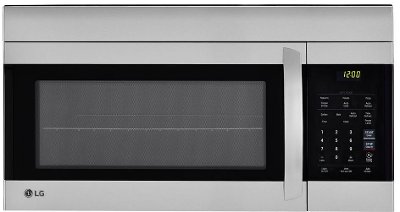 Lg 1 7 Cu Ft Over The Range Microwave Oven With Easyclean Interior Lmv1762st Lg 1 7 Cu Ft Over The Range Microwave Oven With Easyclean Interior