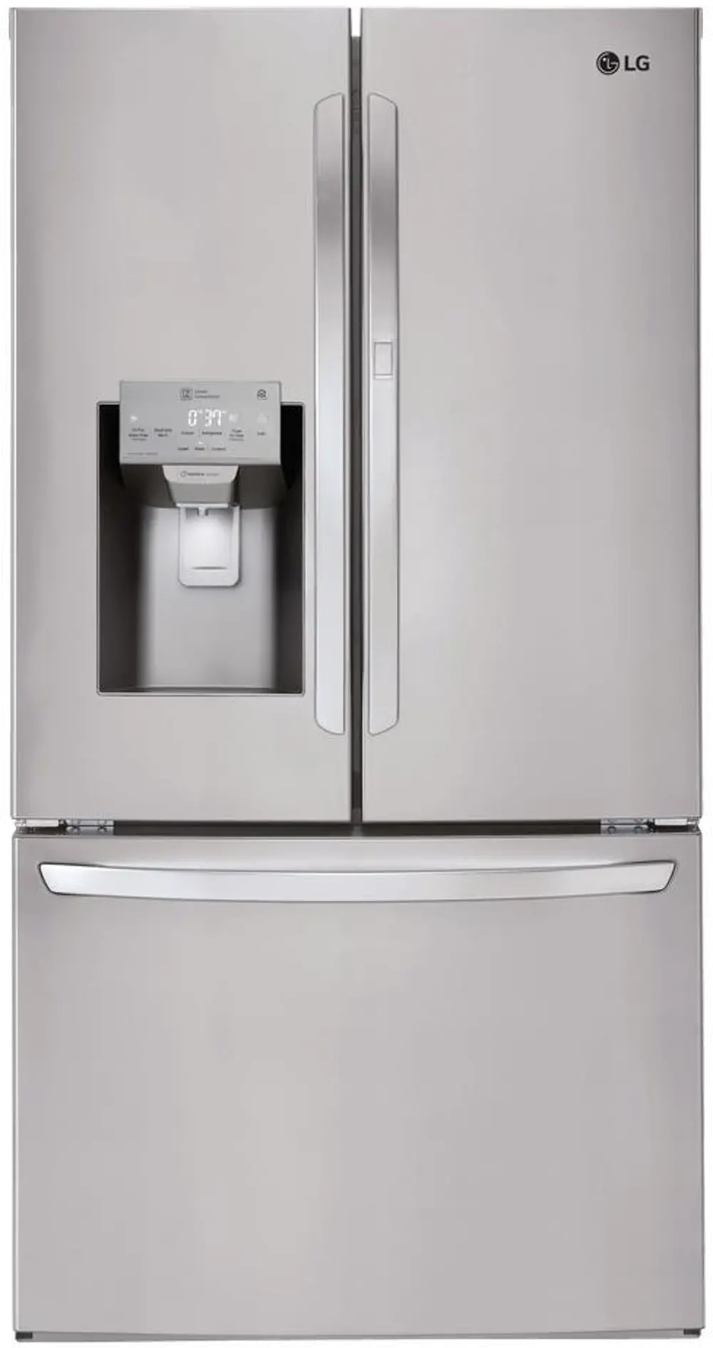 LFXS28566S LG 27.7 cu. ft. French Door-in-Door Smart Refrigerator - 36 Inch Stainless Steel-1