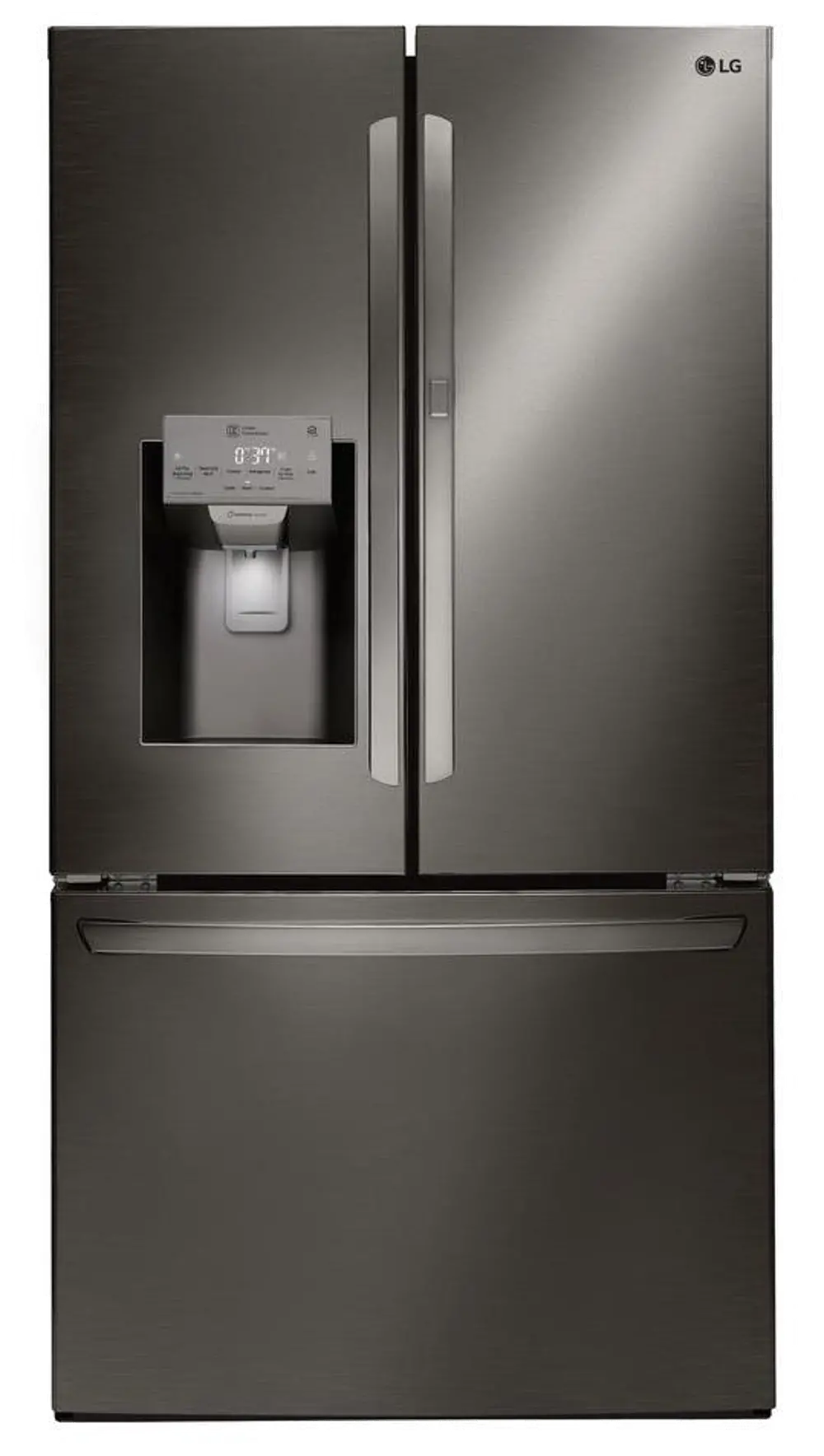 LFXS28566D LG 27.7 cu. ft. French Door-in-Door Smart Refrigerator - 36 Inch Black Stainless Steel-1