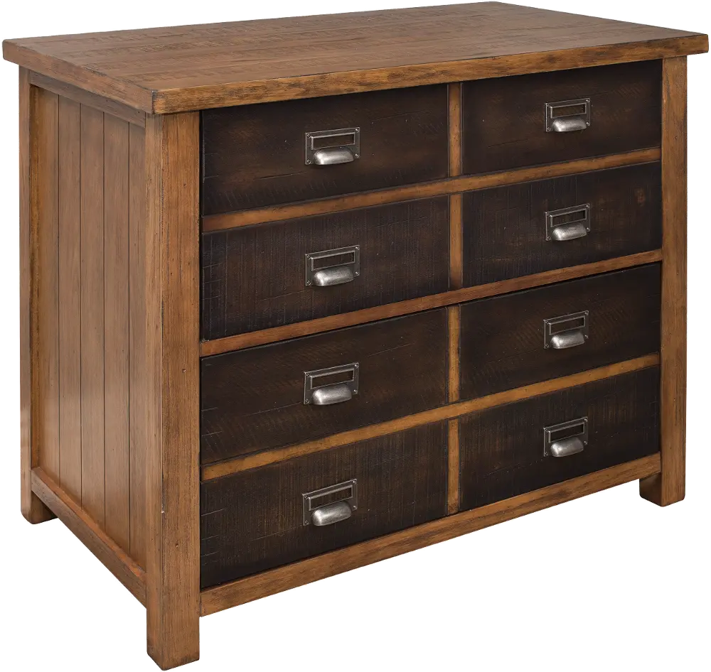 Hickory Brown 2 Drawer Lateral File Cabinet - Heritage-1