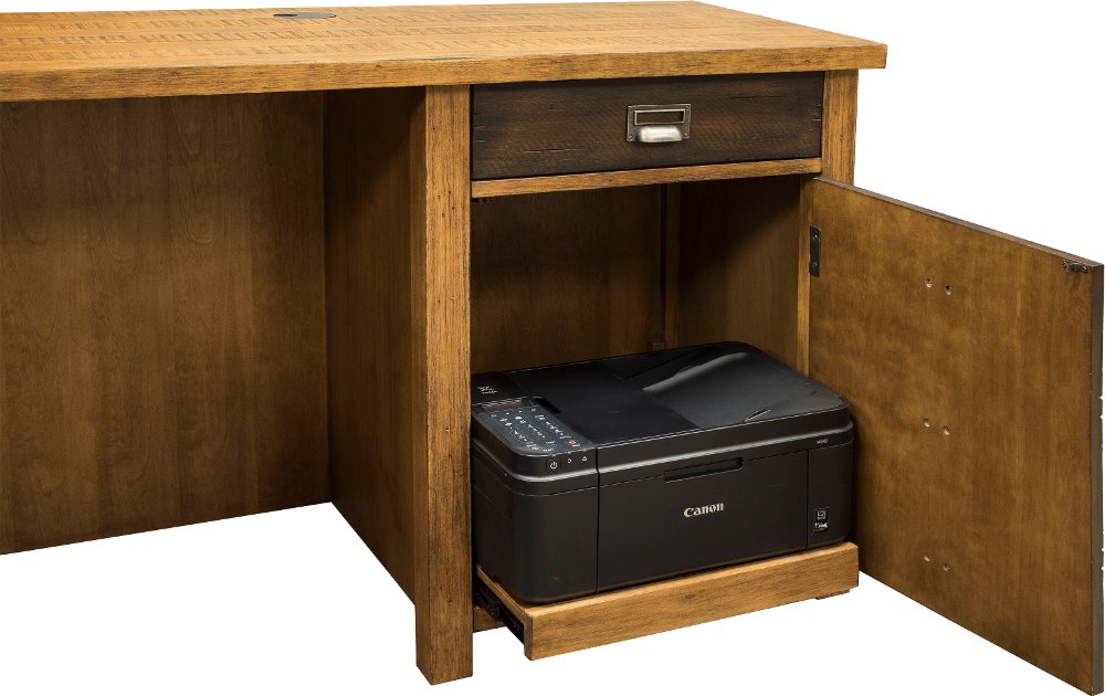 Rustic Hickory Brown L Shaped Desk Heritage Rc Willey Furniture Rustic Hickory Brown L Shaped Desk Heritage Rc Willey Furniture
