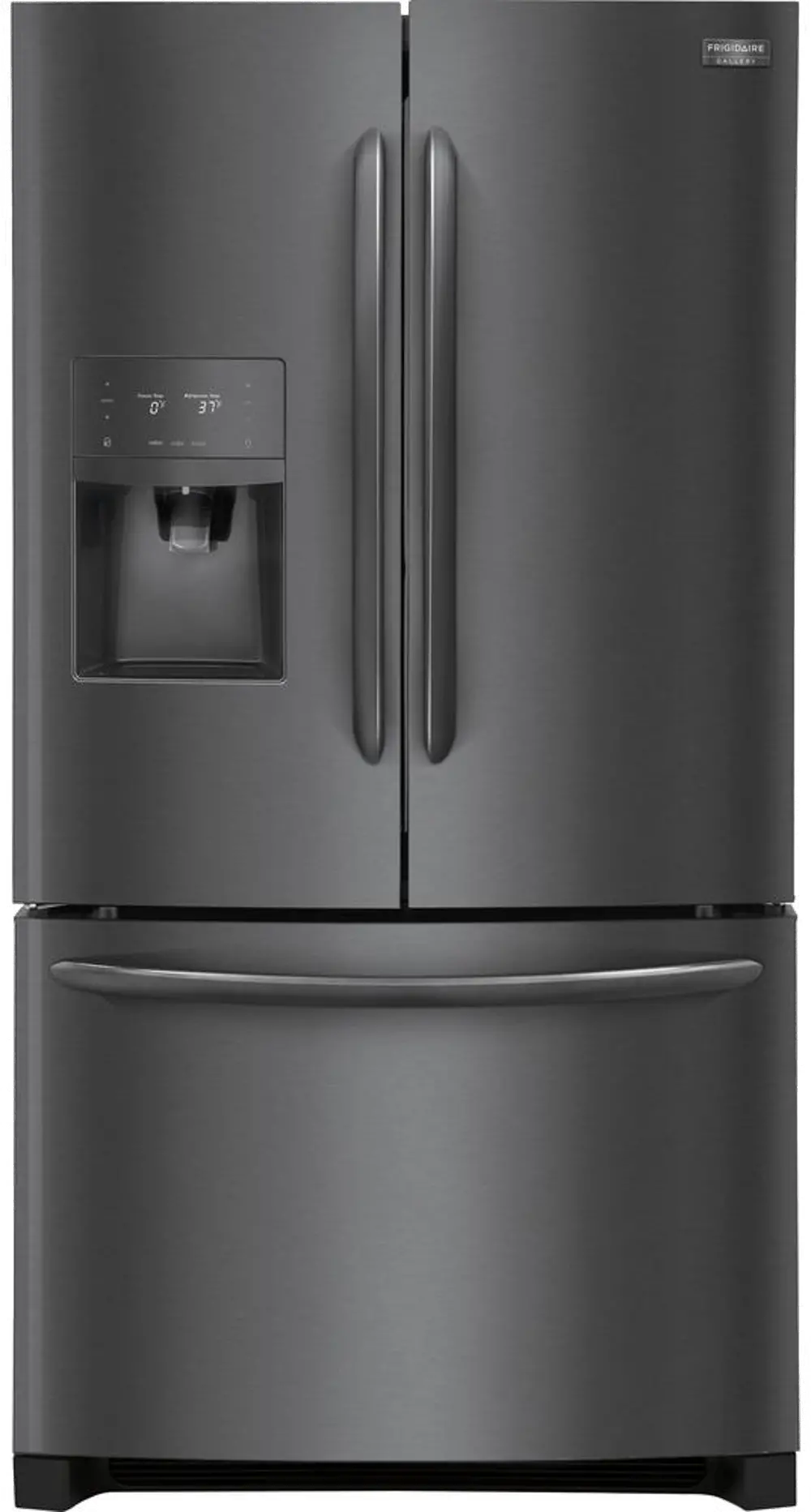 FGHD2368TD Frigidaire Gallery 21.7 cu ft French Door Refrigerator - Counter Depth Black Stainless Steel-1