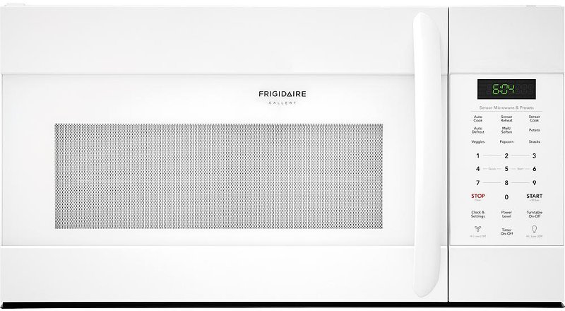 Frigidaire Gallery White 1 7 Cu Ft Over The Range Microwave Rc Fgmv176ntw Frigidaire Gallery White 1 7 Cu Ft Over The Range Microwave