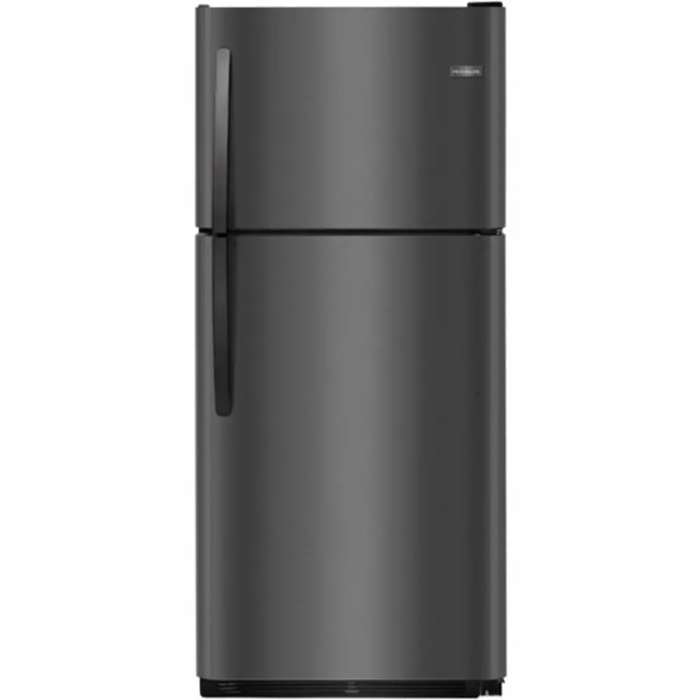 FFTR2021TD Frigidaire 20.4 cu. ft. Top Freezer Refrigerator - 30 Inch Black Stainless Steel-1