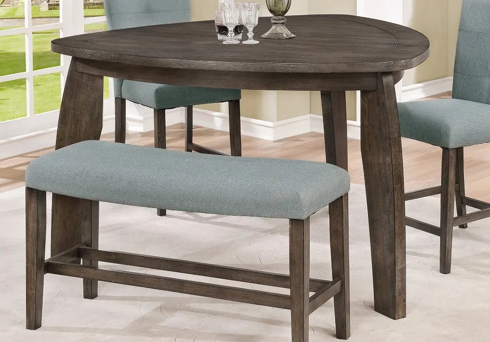 Gray Tri Counter Height Dining Table - Hollis-1
